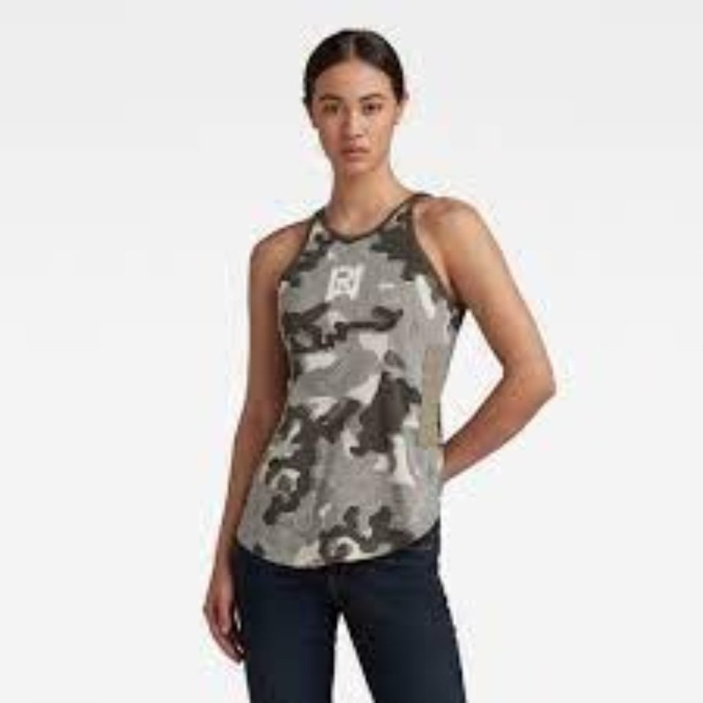 G-Starr AOP Camo RAW Tank Top XS